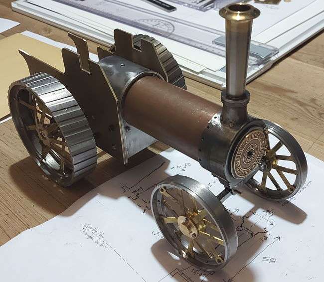 hornplates bolted to firebox