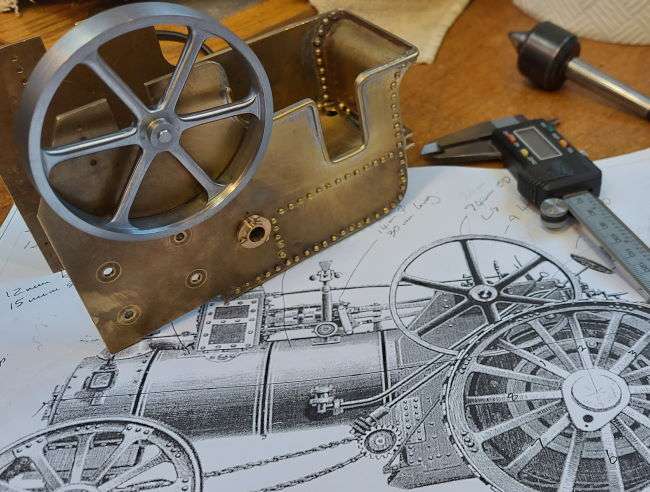 Burrell flywheel and tender