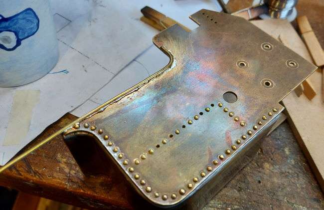 first section of beading soldered