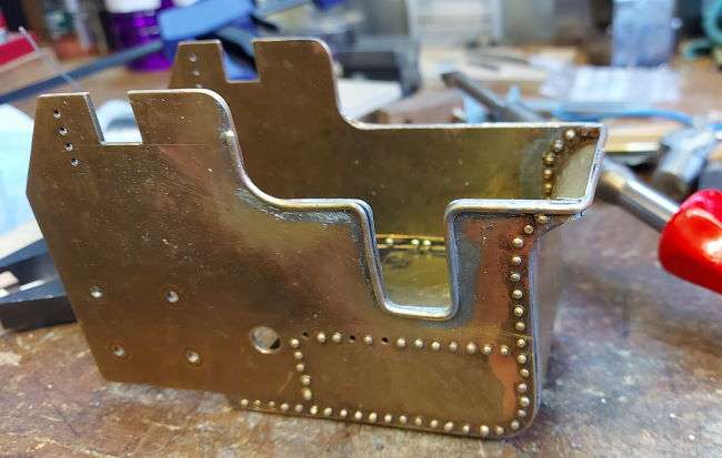all beading in place