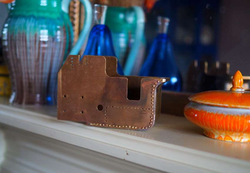 traction engine tender on the mantelpiece