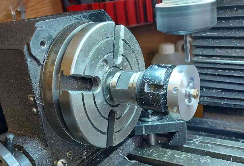 fan blade on rotary table